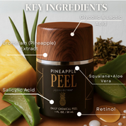 Key ingredients with pineapple peel