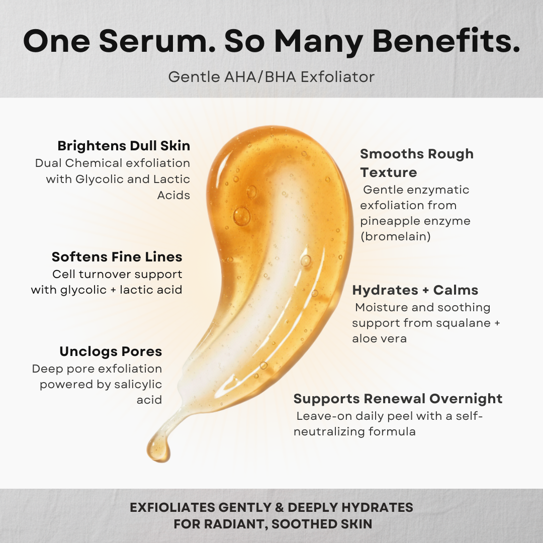 Pineapple Peel Serum benefits with texture picture