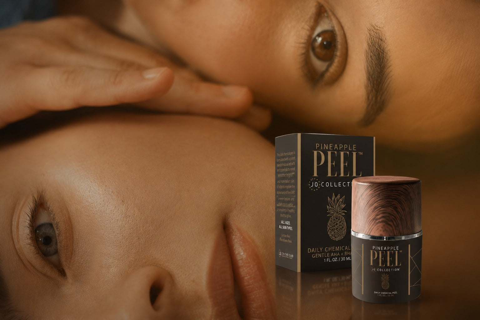 Pineapple Peel anti aging exfoliator for smoother, brighter, renewed-looking skin.