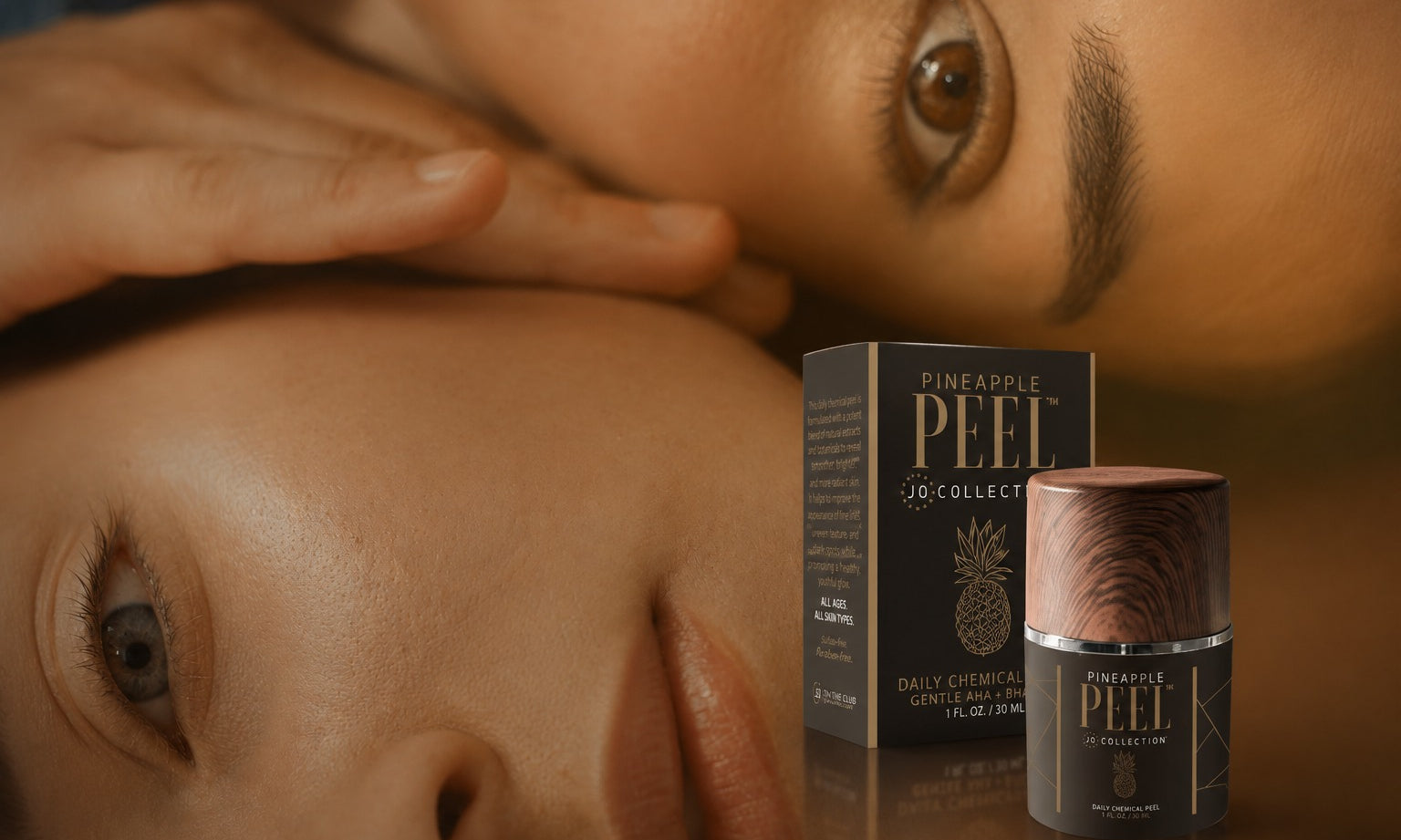 Pineapple Peel anti aging exfoliator for smoother, brighter, renewed-looking skin.