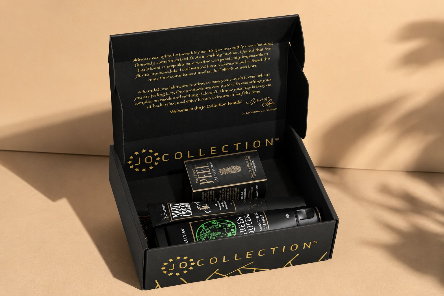 Jo Collection skin care kit to repair skin damage
