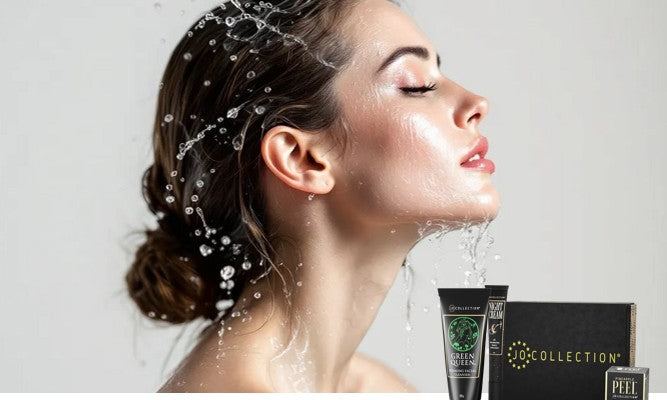 Skincare products for a fresh nightly routine.