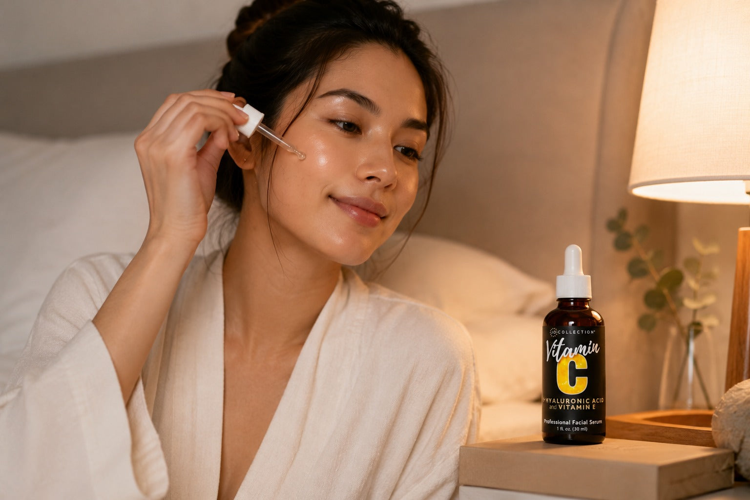 Woman performing simple skincare routine