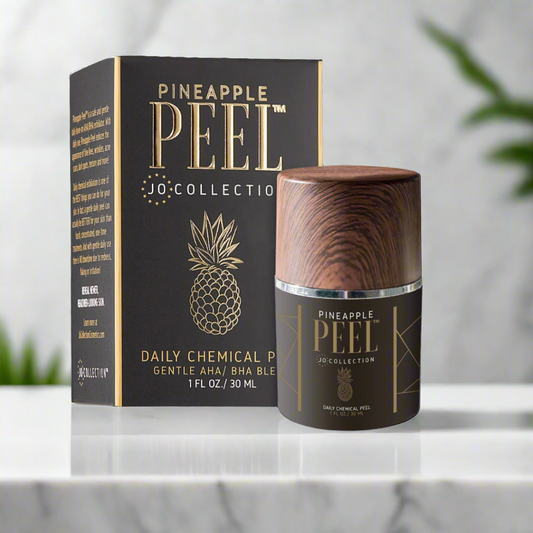 Close-up of Pineapple Peel daily chemical exfoliant packaging