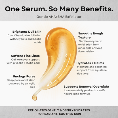 Pineapple Peel Serum benefits with texture picture
