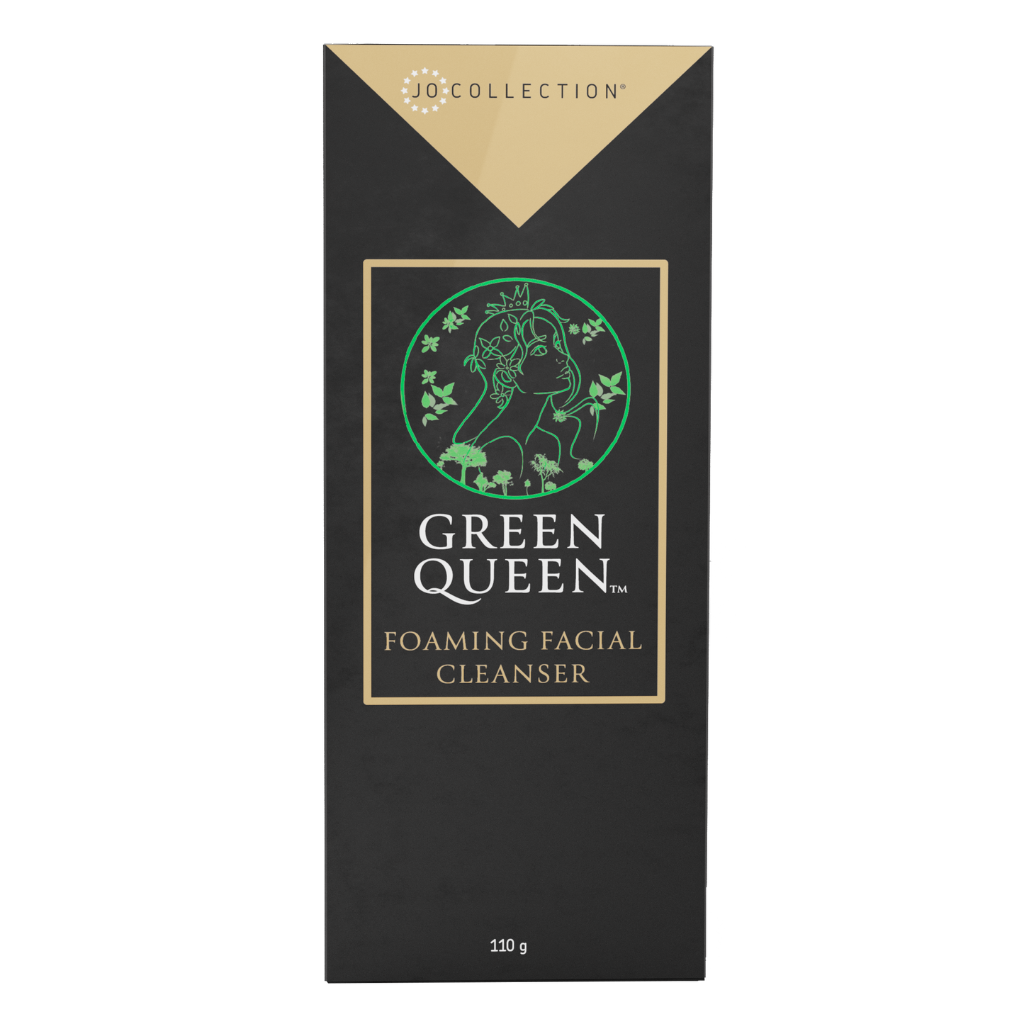 Green Queen Hydrating Facial Cleanser - Moisturizing Foaming Face Wash with Hyaluronic Acid, Niacinamide & Superfood Extracts (Kale, Spinach, Green Tea) | Fragrance-Free, pH Balanced - 110g