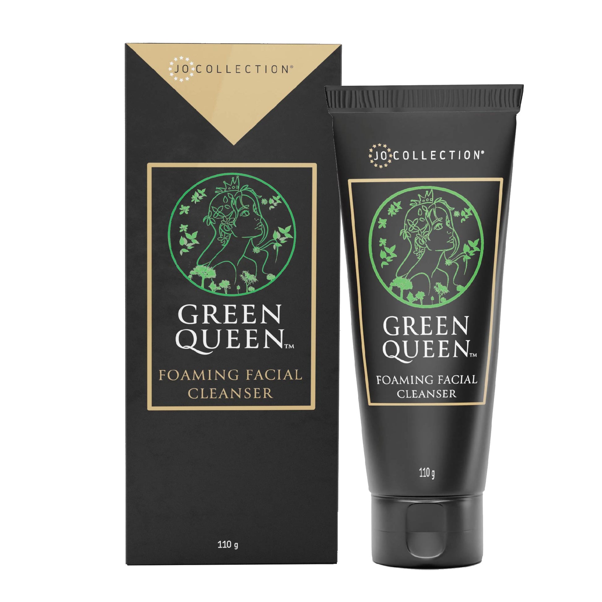 Jo Collection Green Queen Gentle Foaming Facial Cleanser and box