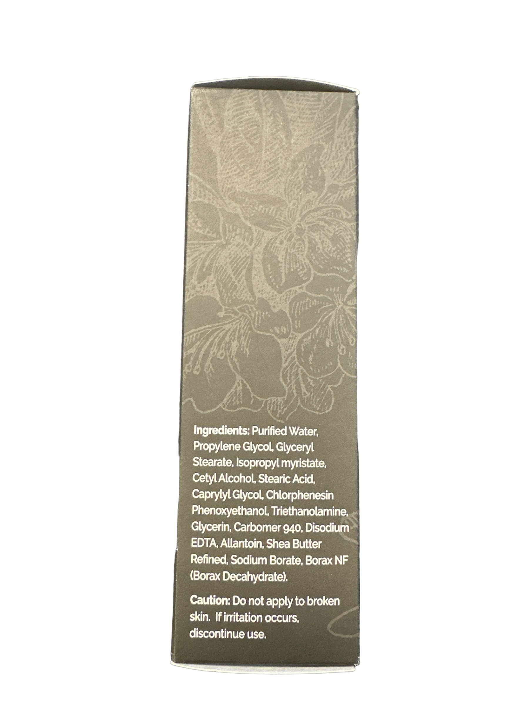 shows ingredients on side of dermatologist recommended hand cream